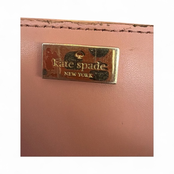 Kate Spade Pink Wallet with Gold Logo - Picture 7 of 7